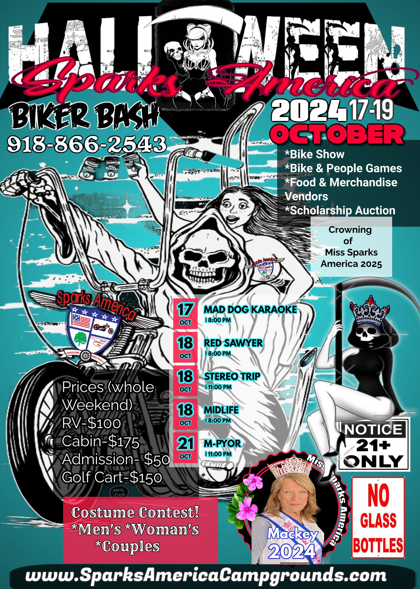 Halloween Biker Bash SPARKS AMERICA CAMPGROUNDS